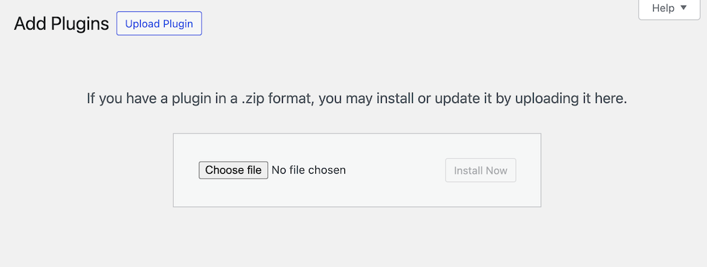 Upload and install a WordPress plugin