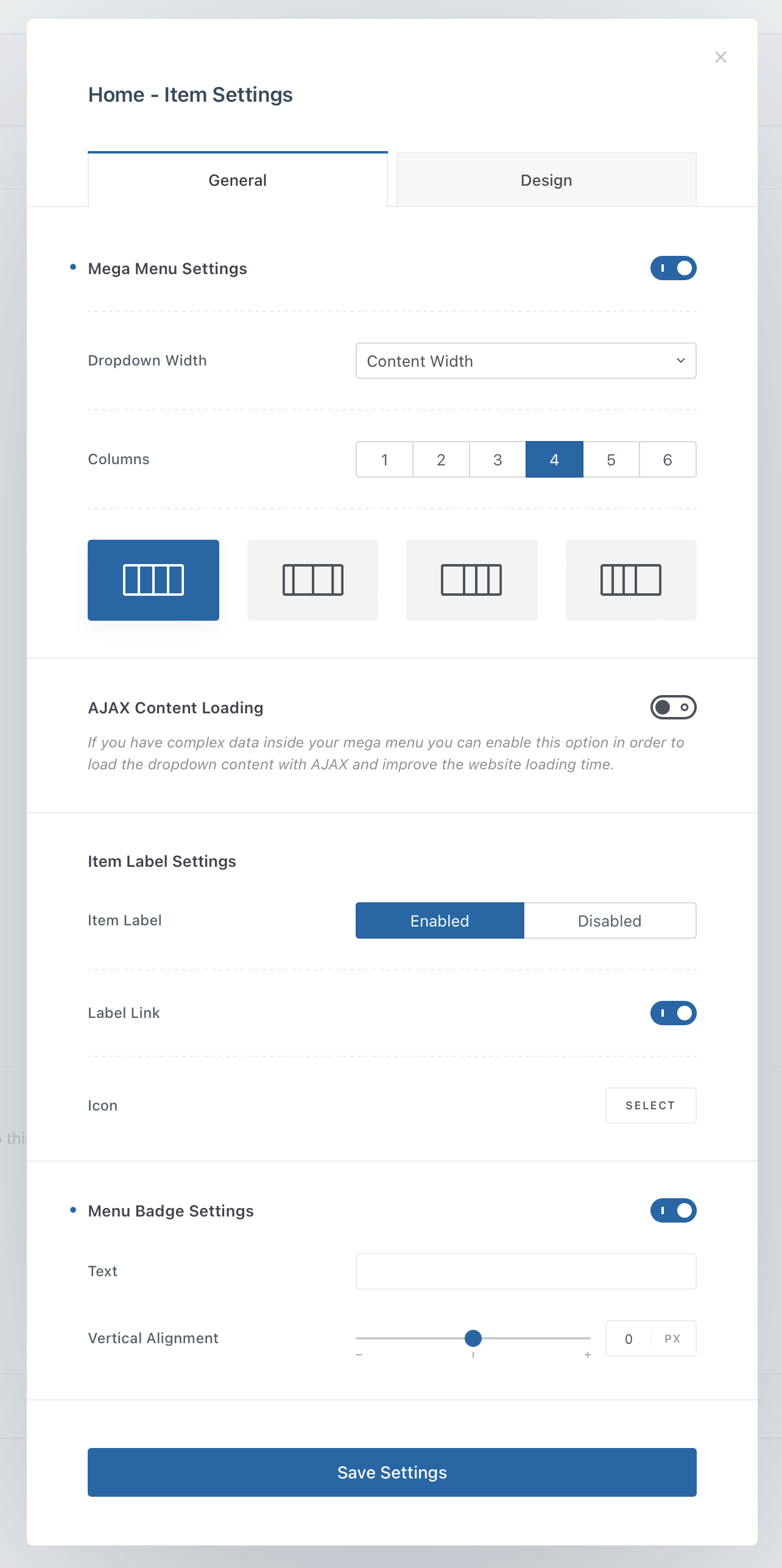 Blocksy Pro Review - advanced menu