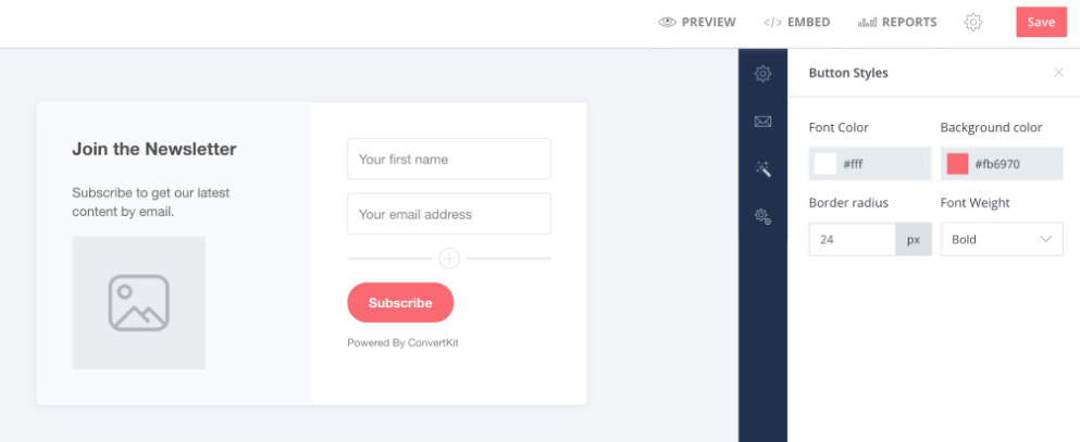 Rich Email Builder to Design Email Template