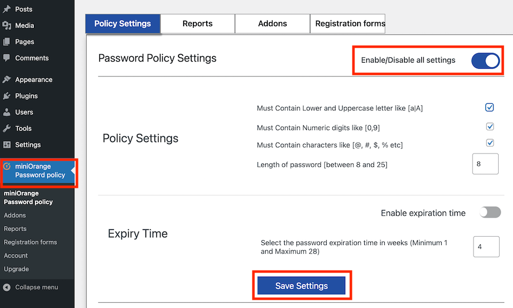 Force Users to Choose Strong Password with Different Combinations