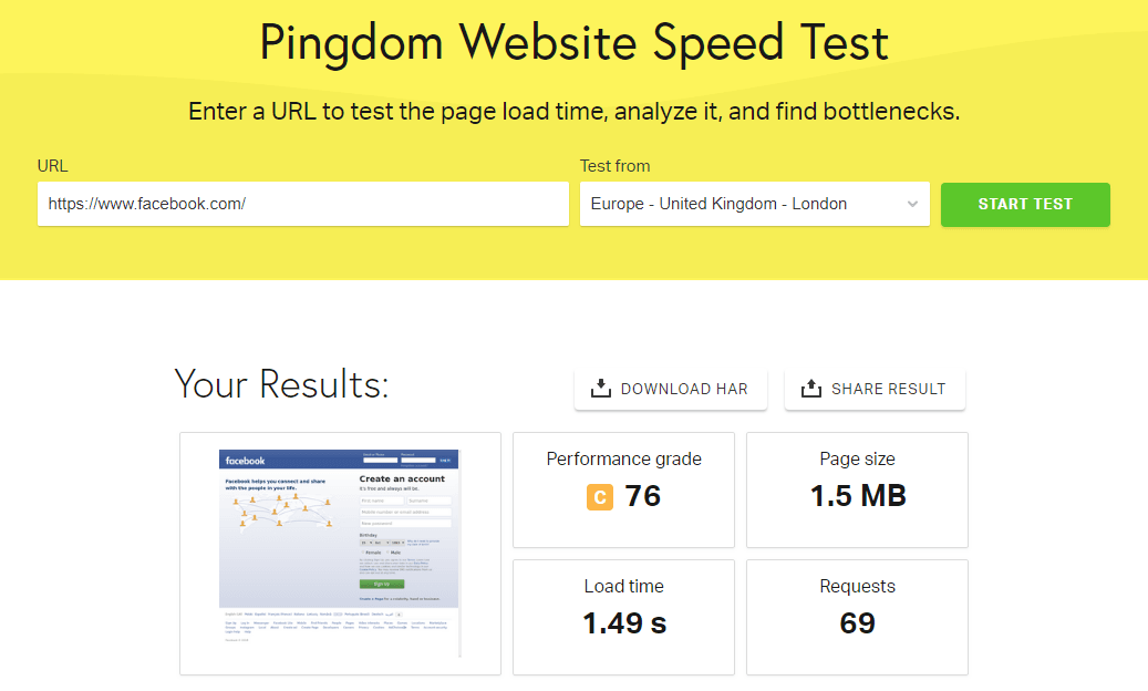 best free website speed test tools
