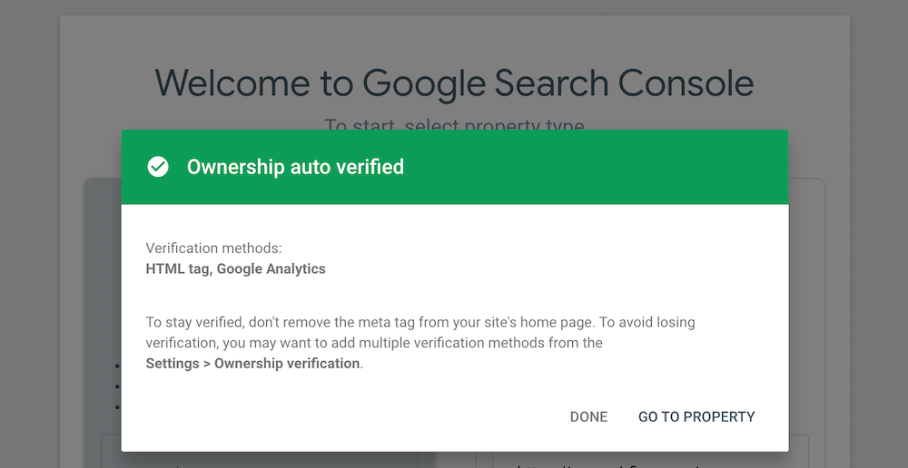 verify with your site URL