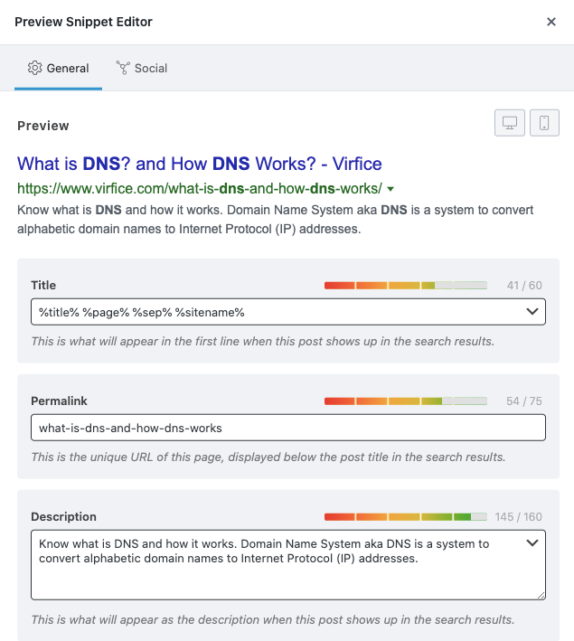 WordPress SEO plugin