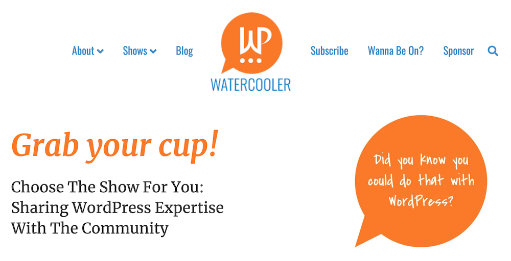 WPwatercooler WordPress podcast