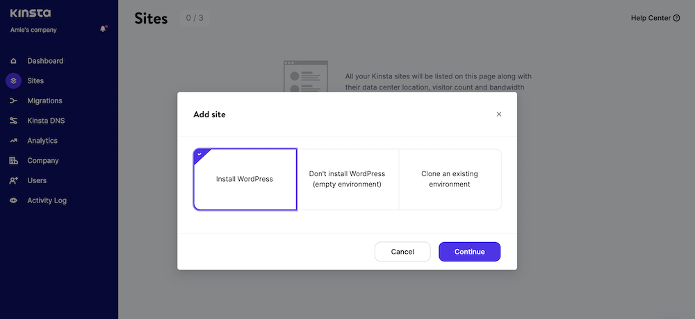How to Install WordPress on Kinsta