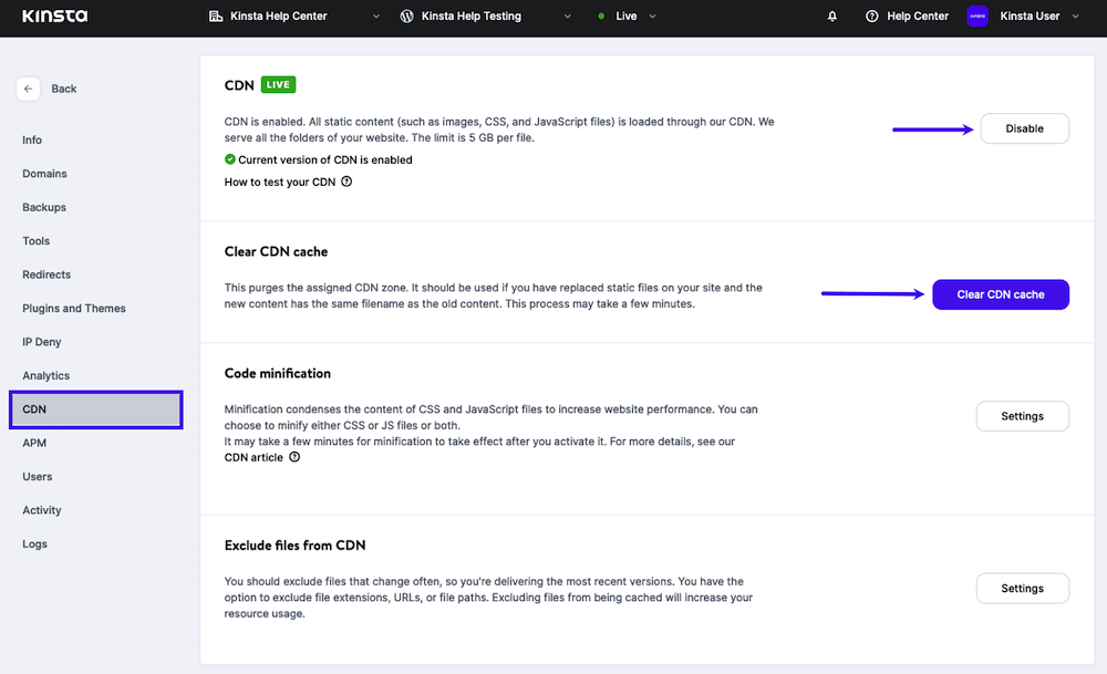 Kinsta Hosting Review: Kinsta CDN
