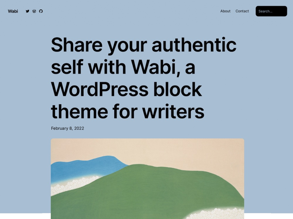 Wabi - WordPress block theme