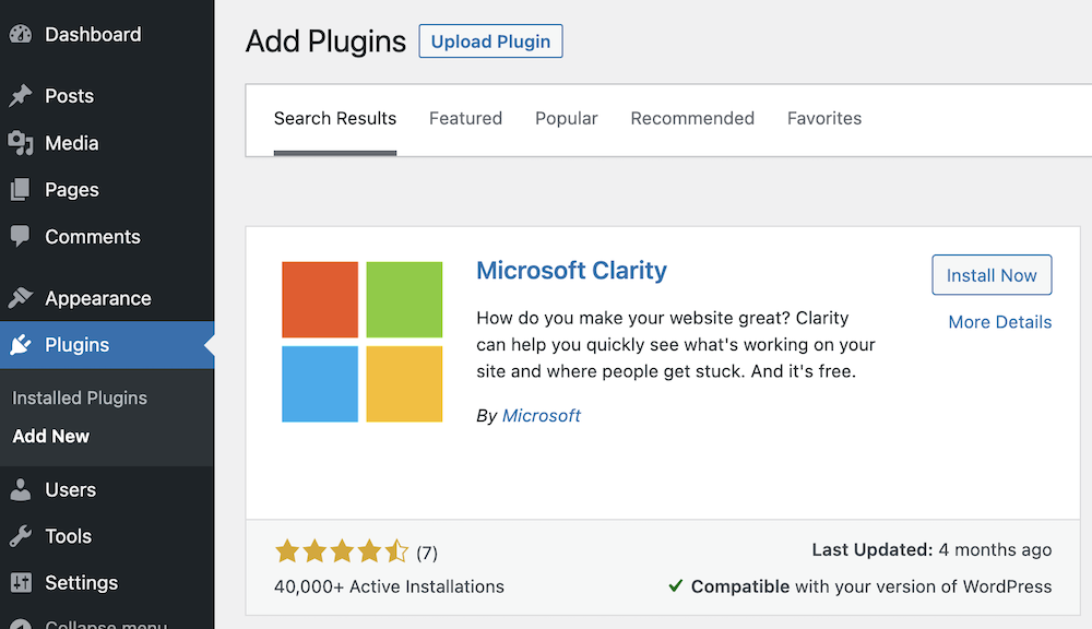 Install the Microsoft Clarity WordPress Plugin to Add a Heatmap to WordPress Sites