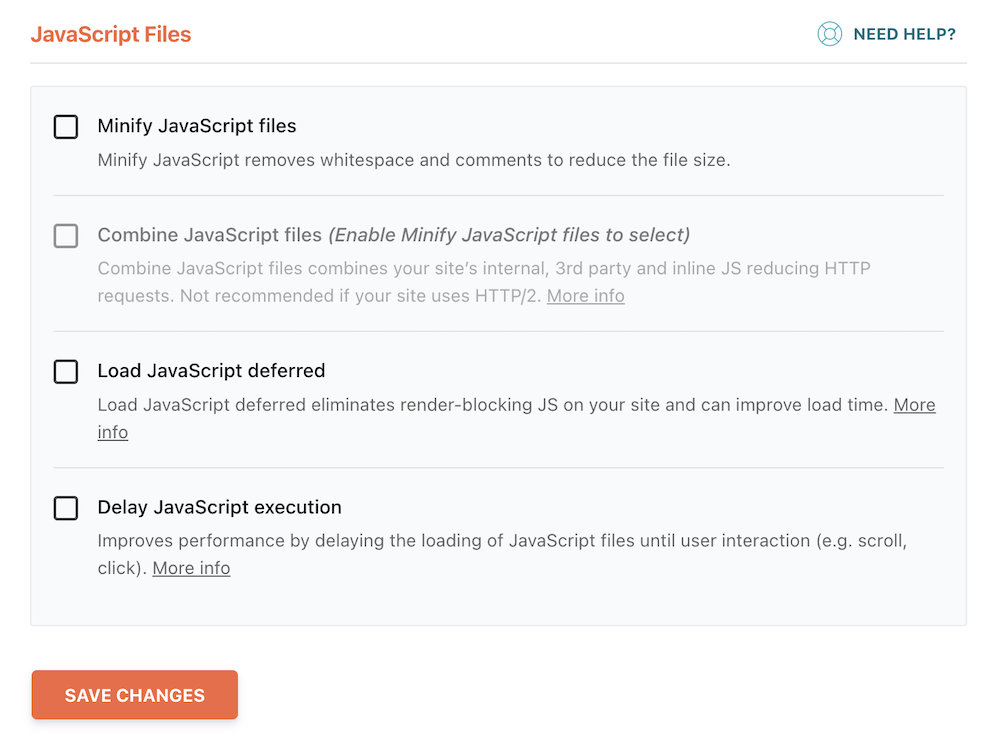 Minify JavaScript Files With WP Rocket