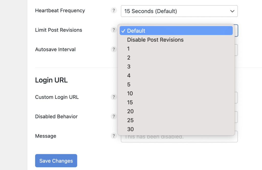 How to Limit Post Revision In WordPress