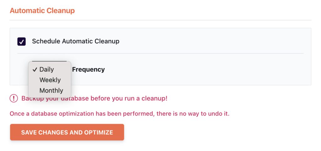 Clean Up WordPress Database Regularly