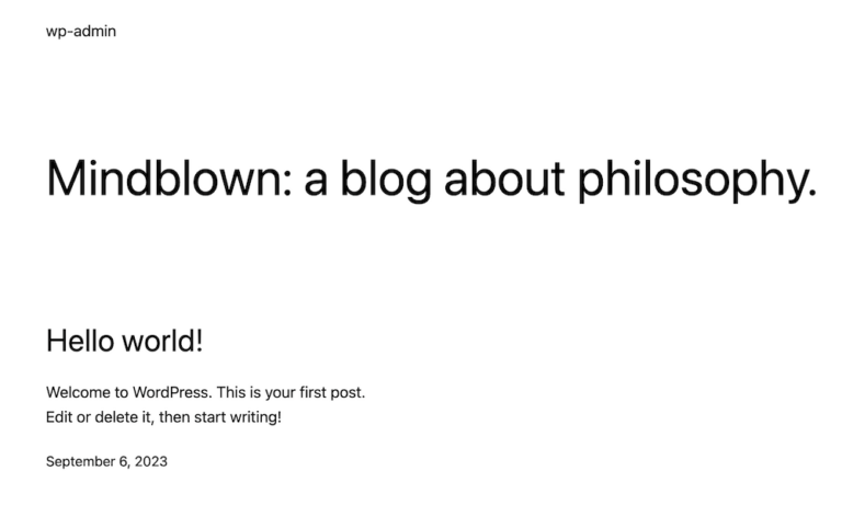 how to change text in wordpress