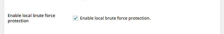 Enable Local Brute Force Protection in SolidWP