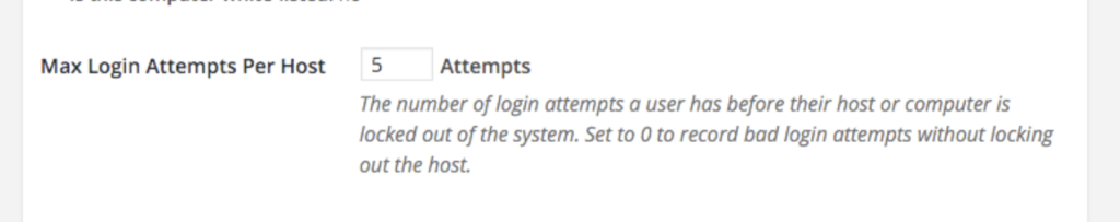 Limit Maximum Login Attempts Per Host On WordPress Site