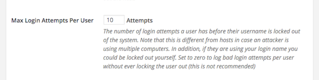 Limit Max Login Attempts Per User on WordPress Sites