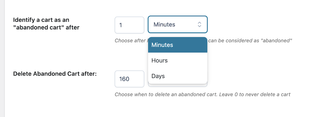 Decide When to Consider a Cart Abandoned