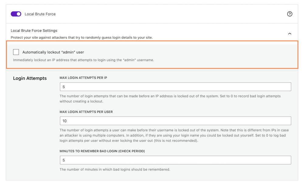 Step 6: Ban Host Attempting to Login With “Admin” Username