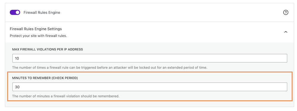 Block Visitors if They Violate Firewall Rules