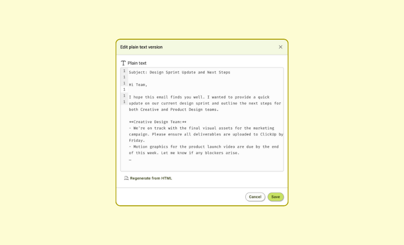 Understanding the Plain Text Version in Campaign Emails ...