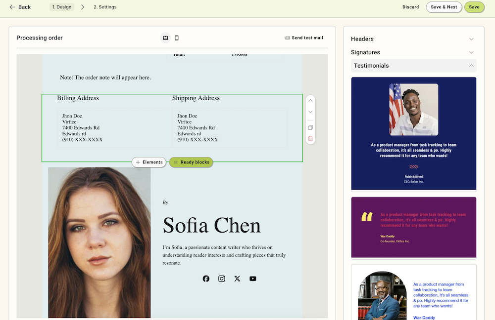 WooCommerce Transaction Emails: