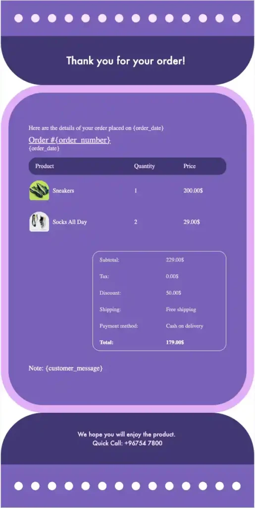 Order Table Designs for WooCommerce