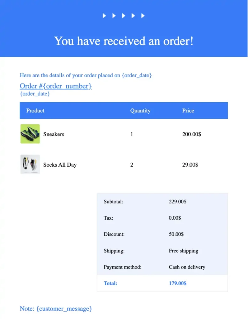 Order Table Designs for WooCommerce