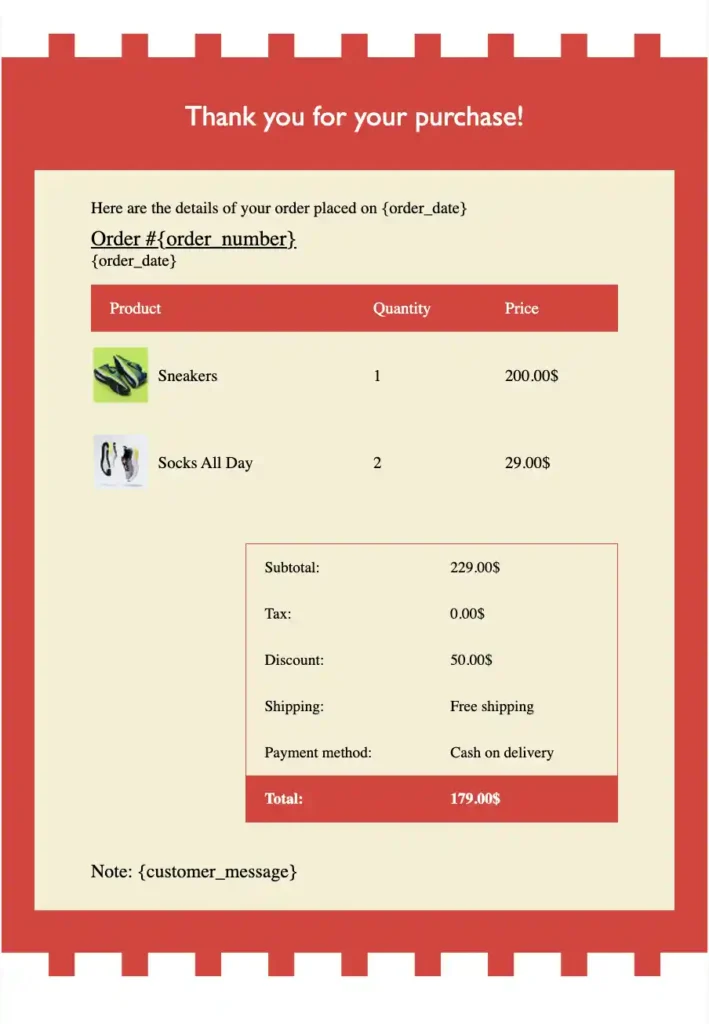 Order Table Designs for WooCommerce
