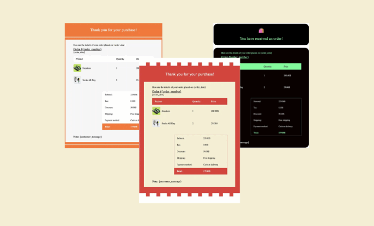 Brand-New Order Table Designs for WooCommerce Emails