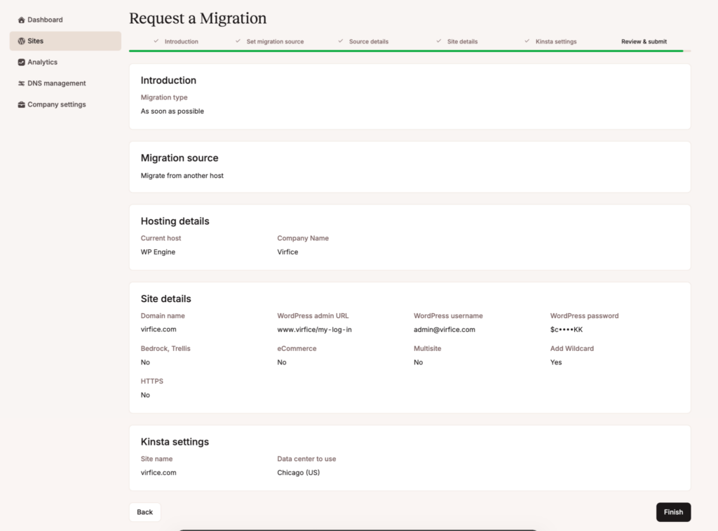 Migrate from WP Engine to Kinsta