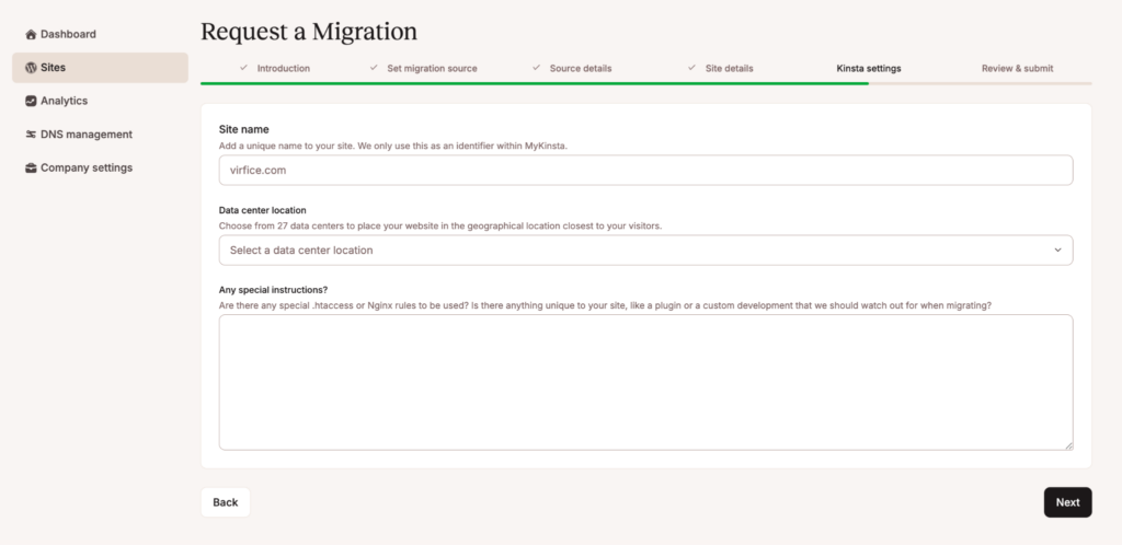 Migrate from WP Engine to Kinsta