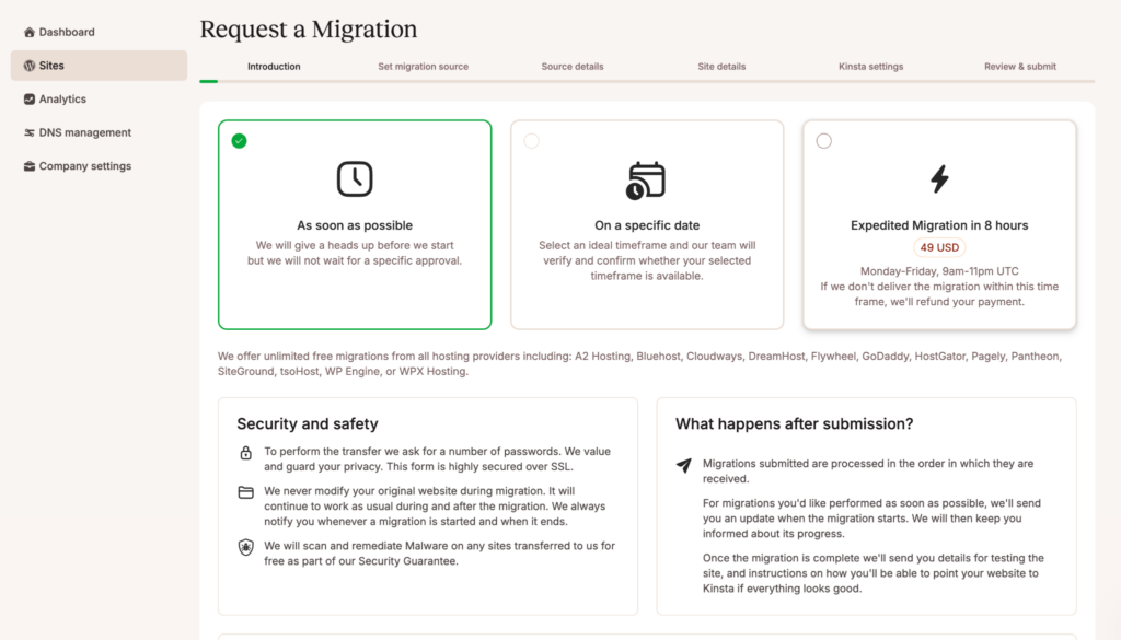 Migrate from WP Engine to Kinsta