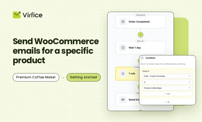 Send WooCommerce emails for a specific product